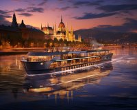 Croisière nocturne on the Danube in the heart of Budapest